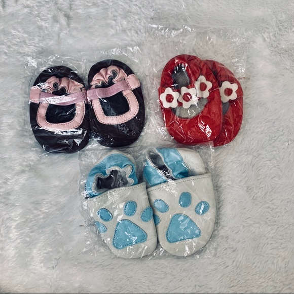 Shoes - Three pairs of brand new never used baby shoes